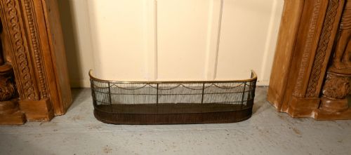 Georgian Brass and Iron Club Fender or Nursery Fire Guard