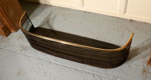 fig 2. Georgian Brass and Iron Club Fender or Nursery Fire Guard