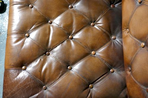 fig 1. Chesterfield Leather Library or Office Desk Chair