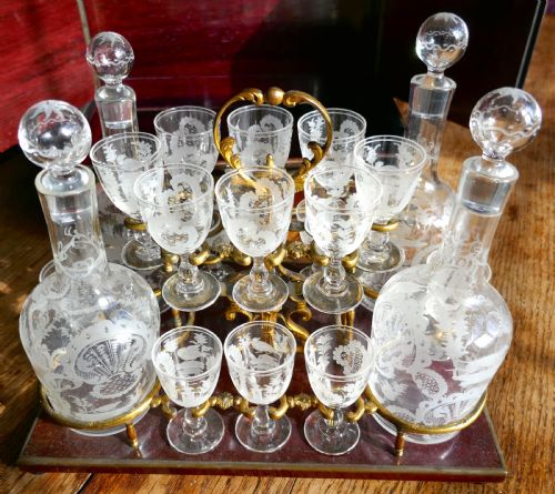 fig 2. Inlaid Cave de Liqueur by Maison Alphonse Giroux, Circa 1830