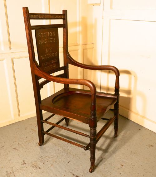 fig 1. Great Eastern Railways Station Master’s Chair Carver Chair