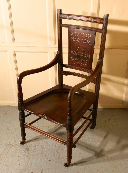 fig 4. Great Eastern Railways Station Master’s Chair Carver Chair