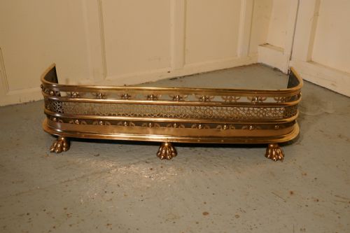 fig 2. Fine Quality Victorian Pierced Brass Fender