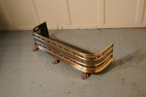 fig 3. Fine Quality Victorian Pierced Brass Fender