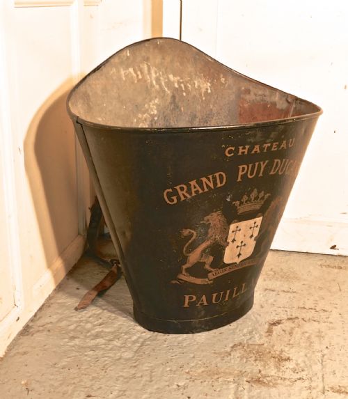 fig 1. 19th Century French Vineyard Grape Hod From Chateau Grand Puy Ducasse Pauillac