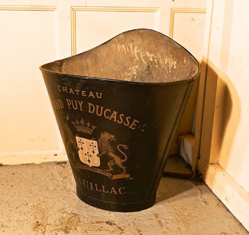 fig 2. 19th Century French Vineyard Grape Hod From Chateau Grand Puy Ducasse Pauillac