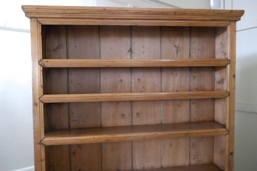 fig 3. A One Piece Victorian Rustic Farmhouse Kitchen Pine Dresser