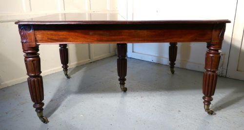 fig 1. 10ft Long William VI Mahogany Extending Dining Table, seats 16 Diners