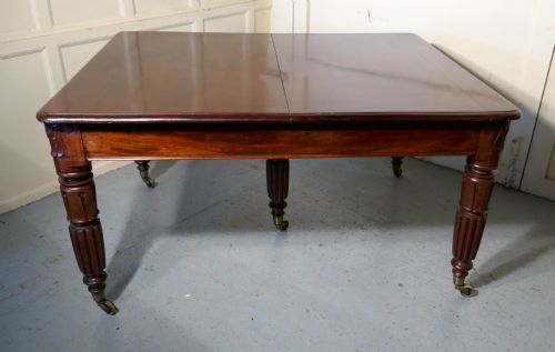 fig 2. 10ft Long William VI Mahogany Extending Dining Table, seats 16 Diners