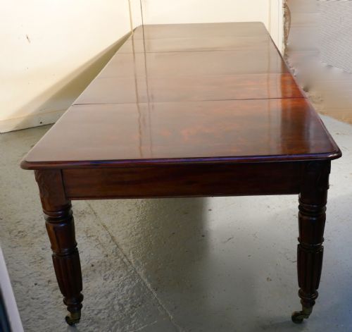 fig 4. 10ft Long William VI Mahogany Extending Dining Table, seats 16 Diners