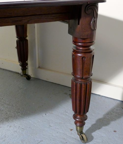 fig 6. 10ft Long William VI Mahogany Extending Dining Table, seats 16 Diners