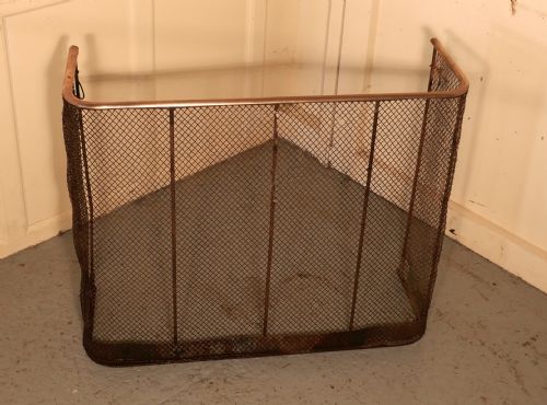 fig 1. A High Victorian Nursery Fire Guard, Brass Fender