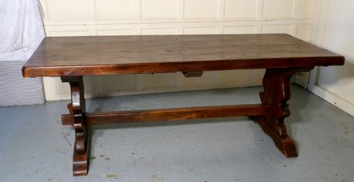 fig 3. A Large French Elm Refectory Extending Table