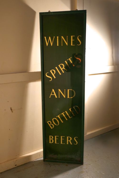 fig 1. 19th Century Pub Mirror Advertising Sign