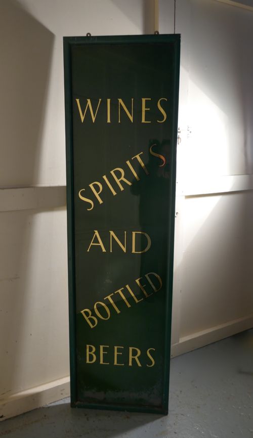 fig 3. 19th Century Pub Mirror Advertising Sign