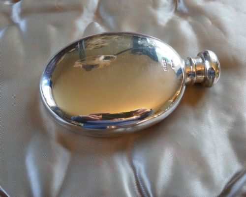 fig 3. Oval Silver Hip Flask 1904
