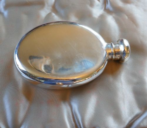 fig 4. Oval Silver Hip Flask 1904