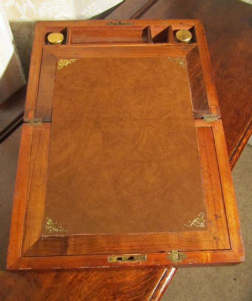fig 1. A Victorian Walnut Lap Desk or Writing Slope