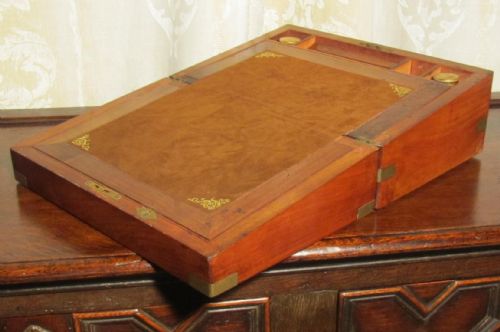 fig 5. A Victorian Walnut Lap Desk or Writing Slope
