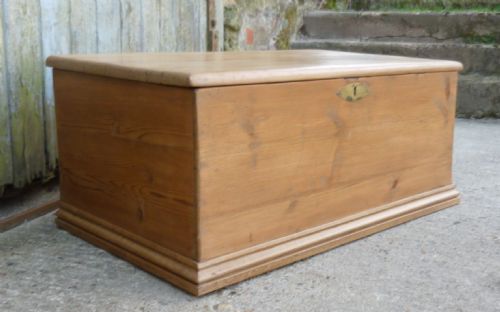 Victorian Pine Blanket Box