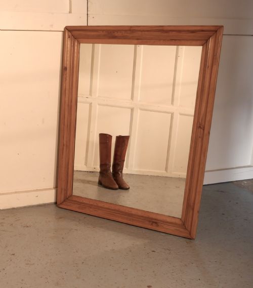 fig 3. Large Victorian Wall Mirror with a Moulded Pine Frame