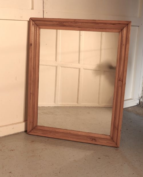 fig 4. Large Victorian Wall Mirror with a Moulded Pine Frame