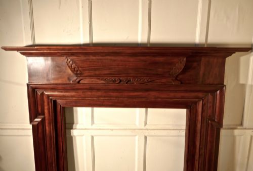 fig 4. Large Art Deco Mahogany Fireplace