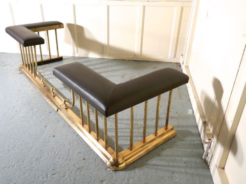 fig 3. A Very Large Extending Brass and Leather Club Fender