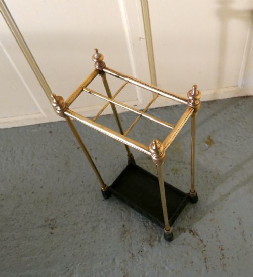 fig 2. A Victorian Brass and Cast Iron Walking Stick Stand or Umbrella Stand