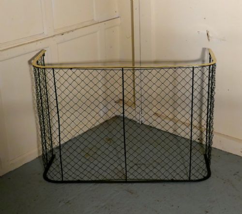 fig 1. A High Victorian Nursery Fire Guard, Brass Fender