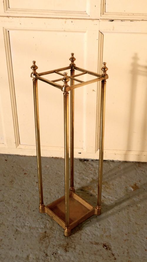 A Victorian Brass and Cast Iron Walking Stick Stand or Umbrella Stand