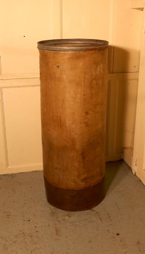fig 1. A Large Painted Fabric Roll Stand Gentlemans Tailor Shop Display
