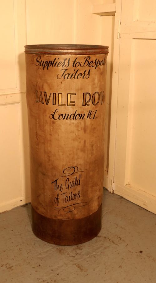 fig 2. A Large Painted Fabric Roll Stand Gentlemans Tailor Shop Display