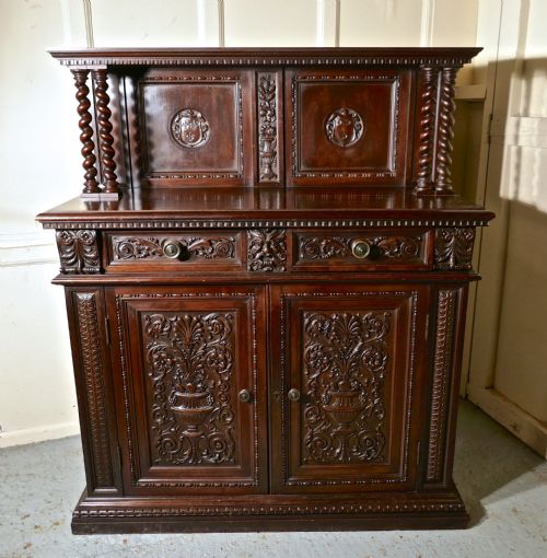 Green Man Gothic Carved Dresser by Edwards and Roberts