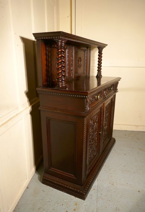 fig 3. Green Man Gothic Carved Dresser by Edwards and Roberts