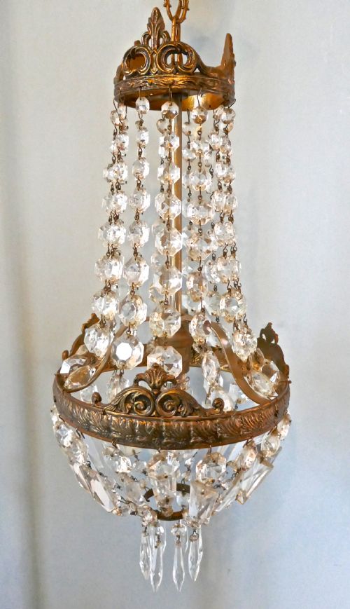 fig 1. French Empire Style Basket Chandelier