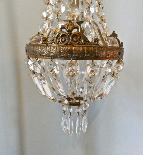 fig 2. French Empire Style Basket Chandelier