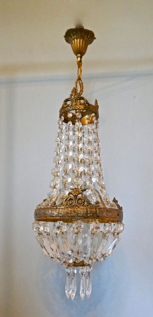 fig 3. French Empire Style Basket Chandelier