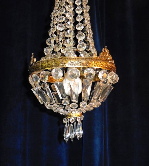 fig 2. Large French Empire Style Basket Chandelier
