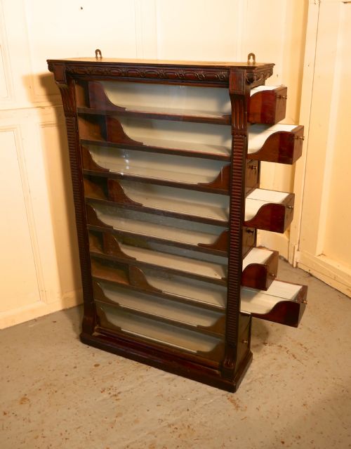 fig 3. 19th Century 9 Drawer Cigarette Cabinet, by Stephen Mitchell and Sons of Glasgow