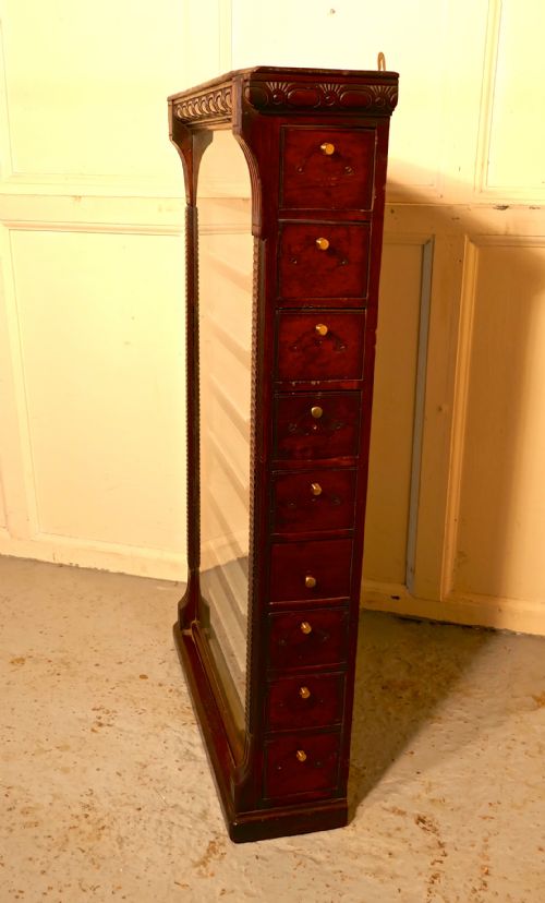 fig 5. 19th Century 9 Drawer Cigarette Cabinet, by Stephen Mitchell and Sons of Glasgow