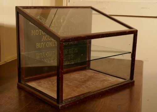 fig 2. A Very Rare Kansas City, Motorcycle and Cycle Accessories Display Cabinet