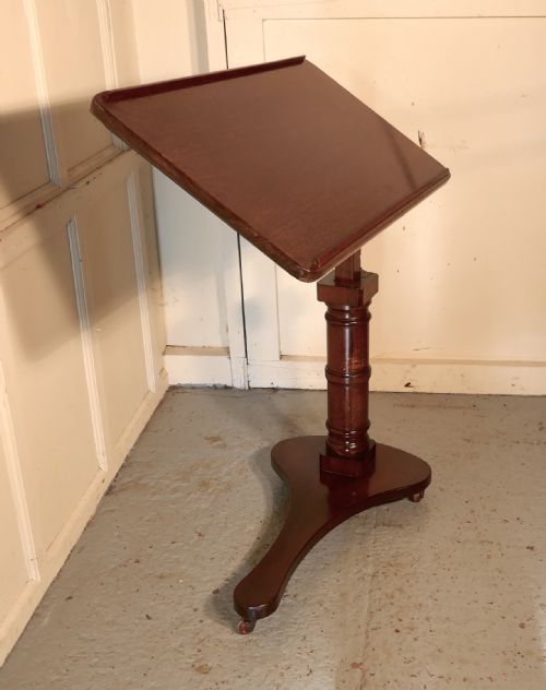 fig 1. Victorian Mahogany, Reading Stand Over Bed Table,