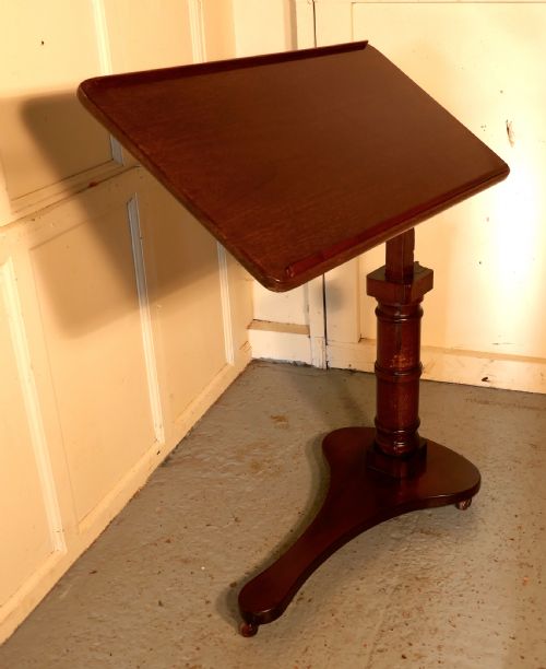 fig 2. Victorian Mahogany, Reading Stand Over Bed Table,