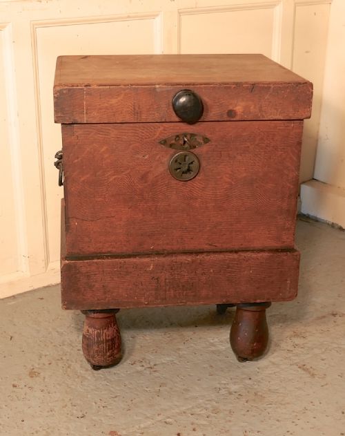 Country House Pine Ice Box or Refrigerator from Around 1890