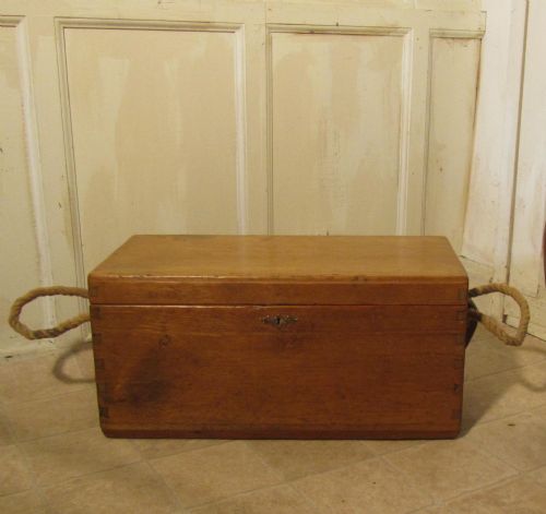 Victorian Pine Carpenters Box or Sea Chest