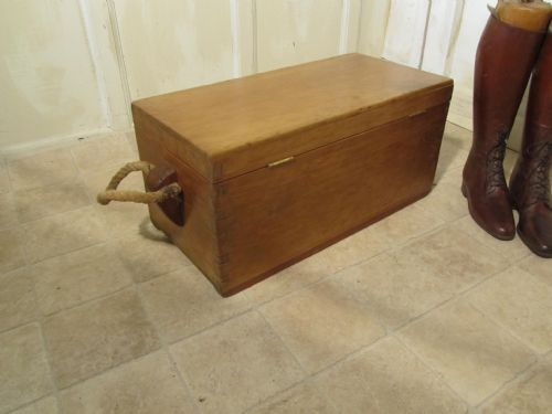fig 1. Victorian Pine Carpenters Box or Sea Chest 