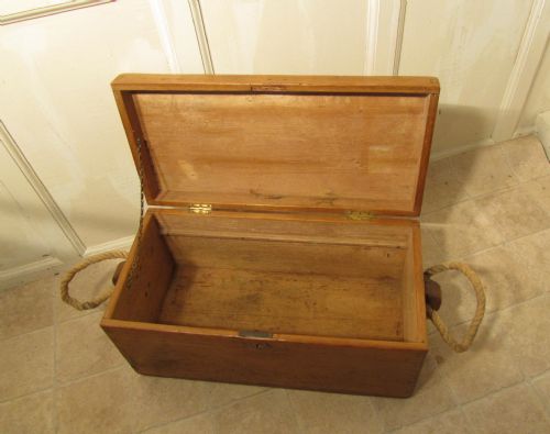 fig 2. Victorian Pine Carpenters Box or Sea Chest 