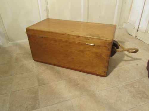 fig 3. Victorian Pine Carpenters Box or Sea Chest 