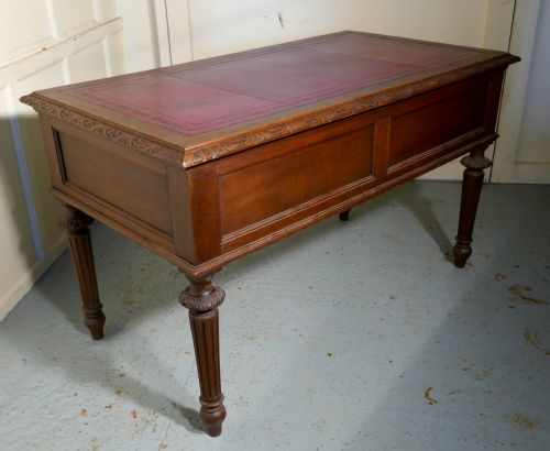 fig 4. Green Man Carved Gothic Oak Writing Table